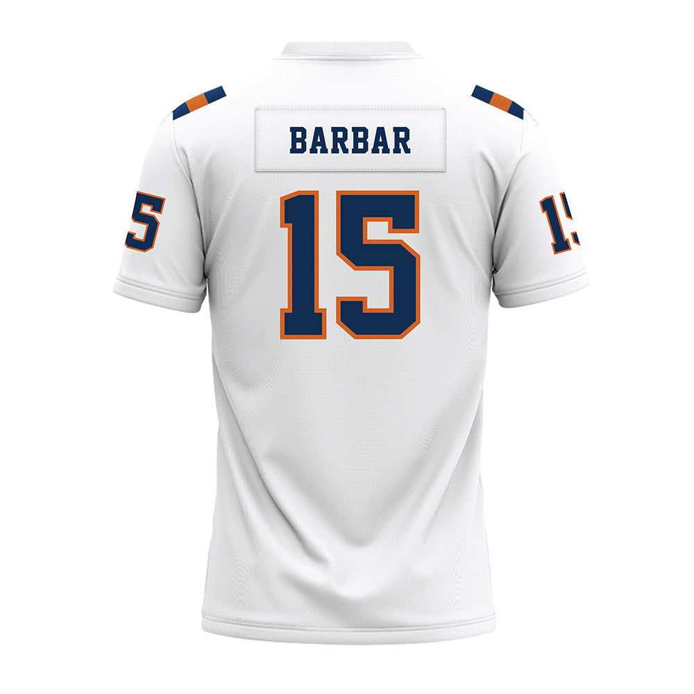 Wheaton IL - NCAA Football : Anthony Barbar - White Premium Football Jersey-1