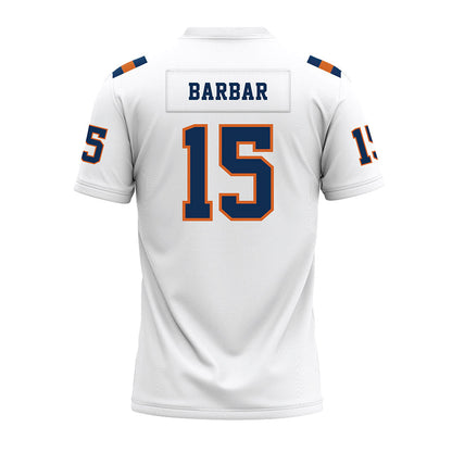Wheaton IL - NCAA Football : Anthony Barbar - White Premium Football Jersey-1
