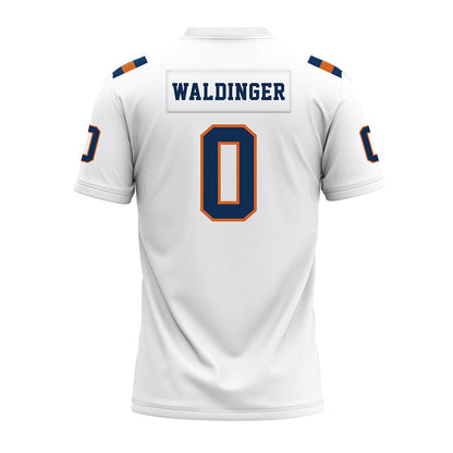 Wheaton IL - NCAA Football : Jake Waldinger - White Premium Football Jersey-1