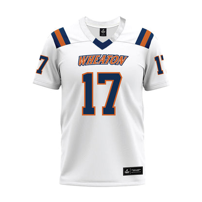 Wheaton IL - NCAA Football : Xander Carroll - White Premium Football Jersey-0