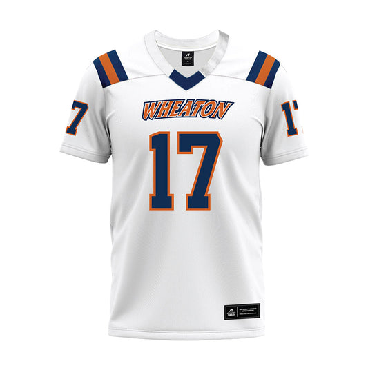 Wheaton IL - NCAA Football : Xander Carroll - White Premium Football Jersey-0