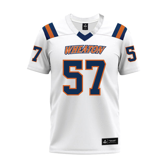 Wheaton IL - NCAA Football : Jonathan Hurst - White Premium Football Jersey-0