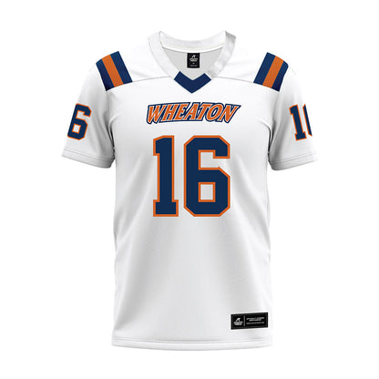 Wheaton IL - NCAA Football : Seamus O'Connell - White Premium Football Jersey-0