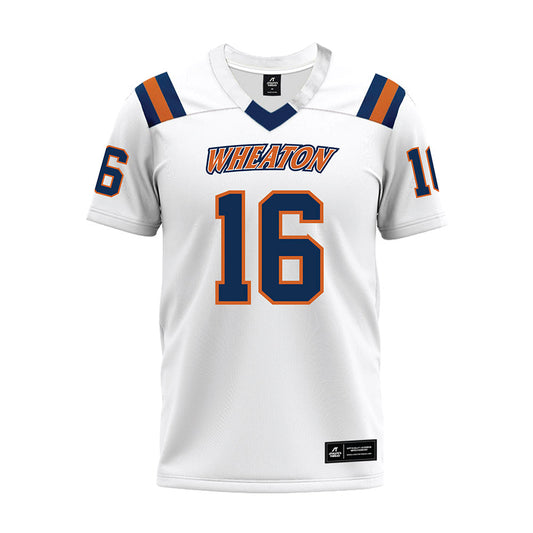 Wheaton IL - NCAA Football : Seamus O'Connell - White Premium Football Jersey-0