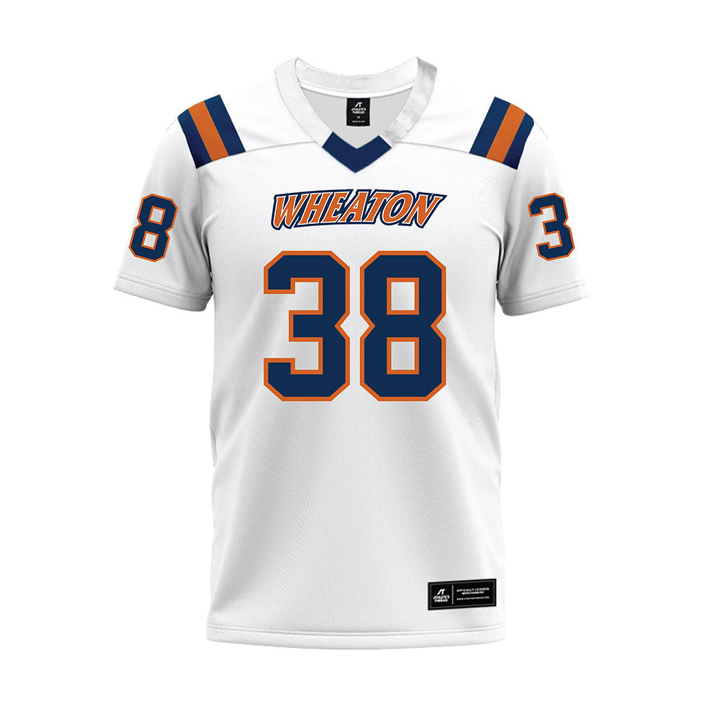 Wheaton IL - NCAA Football : Luke Peays - White Premium Football Jersey-0