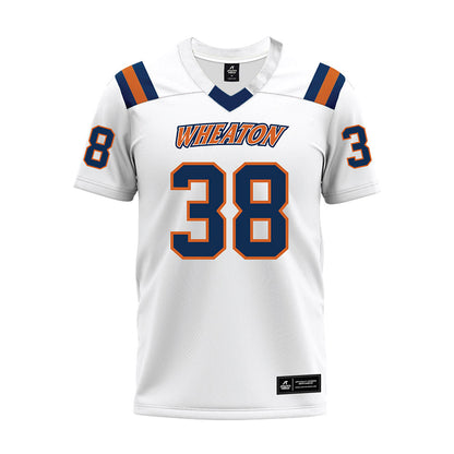 Wheaton IL - NCAA Football : Luke Peays - White Premium Football Jersey-0