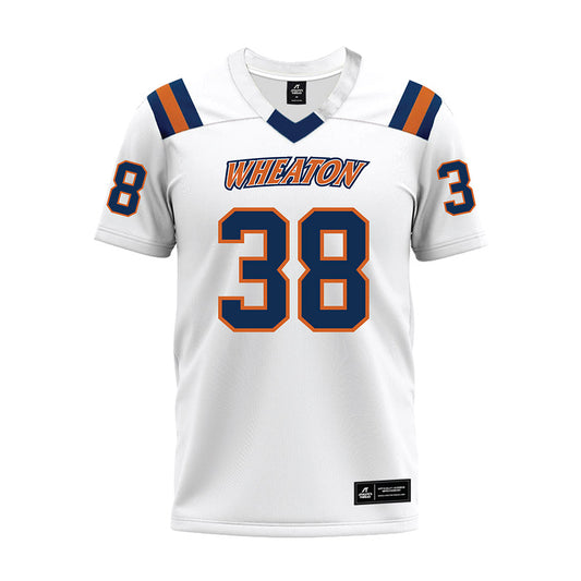 Wheaton IL - NCAA Football : Luke Peays - White Premium Football Jersey-0