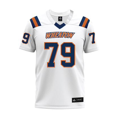 Wheaton IL - NCAA Football : Jake Weber - White Premium Football Jersey-0