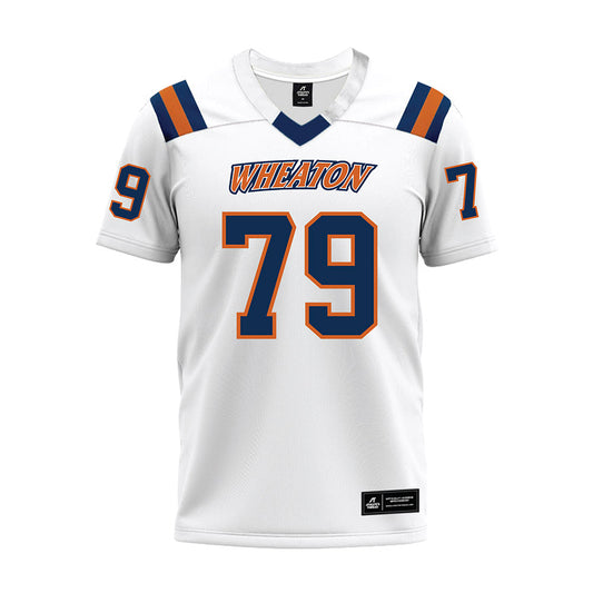 Wheaton IL - NCAA Football : Jake Weber - White Premium Football Jersey-0