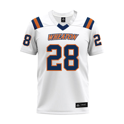 Wheaton IL - NCAA Football : Nate Tofilon - White Premium Football Jersey-0