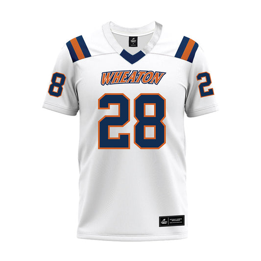 Wheaton IL - NCAA Football : Nate Tofilon - White Premium Football Jersey-0