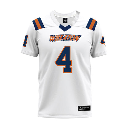 Wheaton IL - NCAA Football : Seth Kortenhoeven - White Premium Football Jersey-0