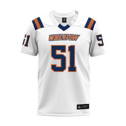 Wheaton IL - NCAA Football : JT Nichols - White Premium Football Jersey-0