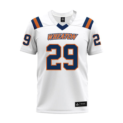 Wheaton IL - NCAA Football : Cal Barthlow - White Premium Football Jersey-0