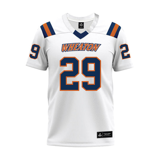Wheaton IL - NCAA Football : Cal Barthlow - White Premium Football Jersey-0