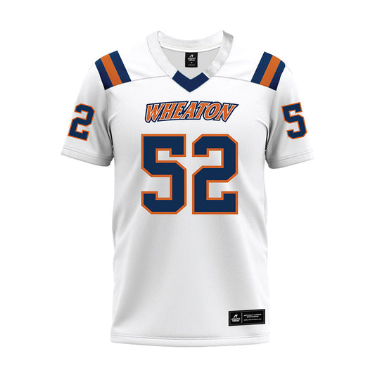 Wheaton IL - NCAA Football : Jaxon Powell - White Premium Football Jersey-0