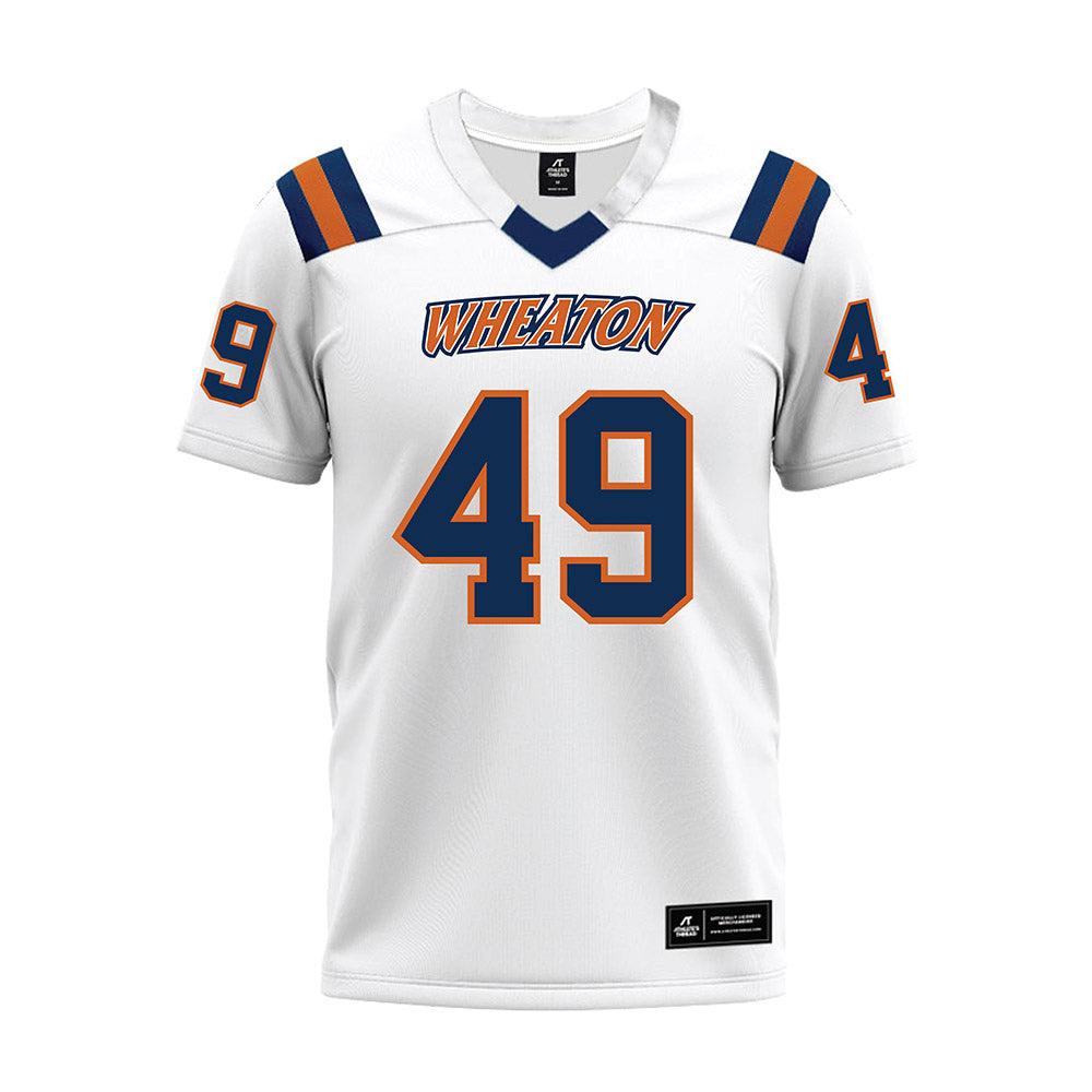 Wheaton IL - NCAA Football : Josiah Smith - White Premium Football Jersey-0