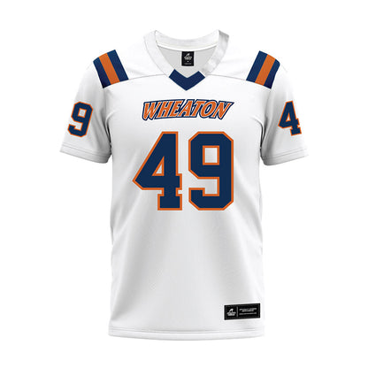 Wheaton IL - NCAA Football : Josiah Smith - White Premium Football Jersey-0
