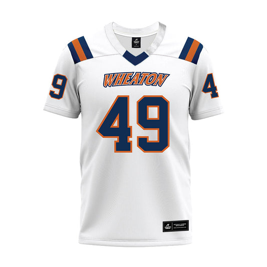 Wheaton IL - NCAA Football : Josiah Smith - White Premium Football Jersey-0