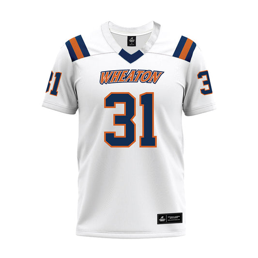 Wheaton IL - NCAA Football : Nick Stambaugh - White Premium Football Jersey-0