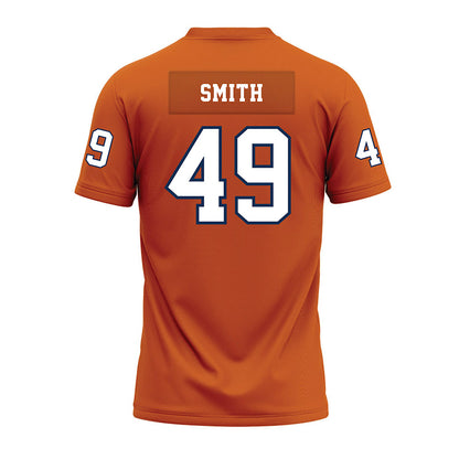 Wheaton IL - NCAA Football : Josiah Smith - Orange Premium Football Jersey-1