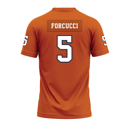 Wheaton IL - NCAA Football : Mark Forcucci - Orange Premium Football Jersey-1
