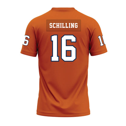 Wheaton IL - NCAA Football : Rich Schilling - Orange Premium Football Jersey-1