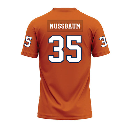 Wheaton IL - NCAA Football : Aaron Nussbaum - Orange Premium Football Jersey-1