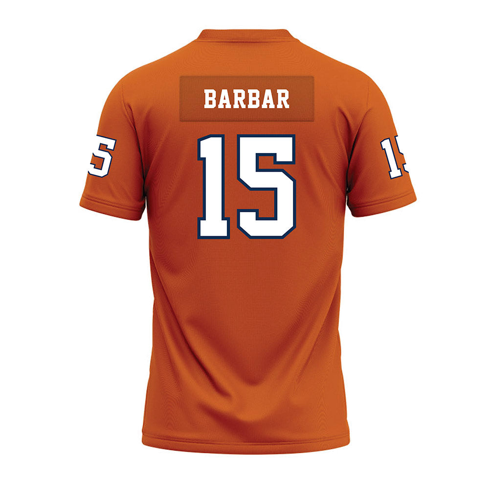 Wheaton IL - NCAA Football : Anthony Barbar - Orange Premium Football Jersey-1