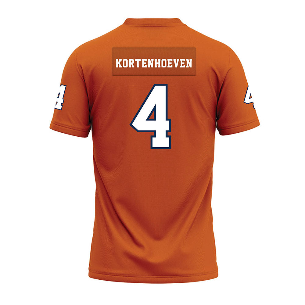 Wheaton IL - NCAA Football : Seth Kortenhoeven - Orange Premium Football Jersey-1