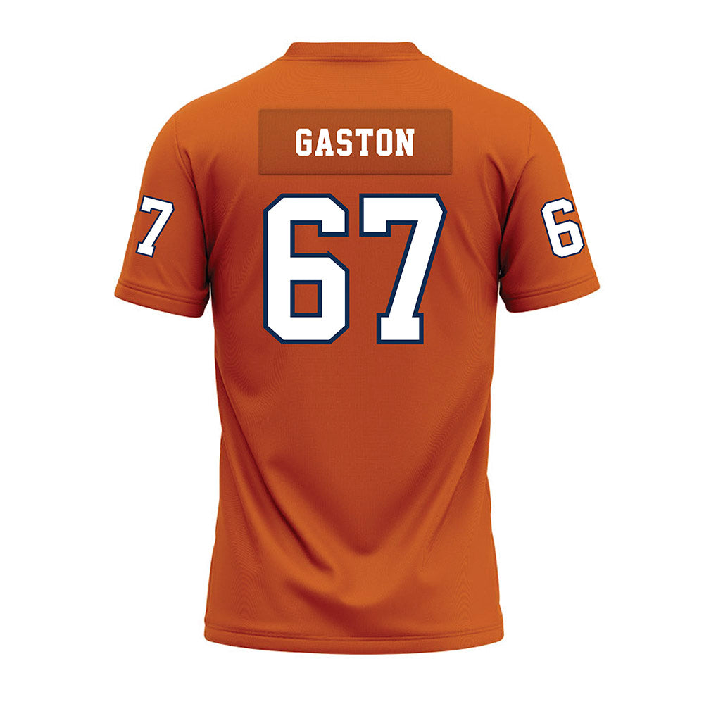 Wheaton IL - NCAA Football : Soren Gaston - Orange Premium Football Jersey-1