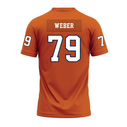 Wheaton IL - NCAA Football : Jake Weber - Orange Premium Football Jersey-1