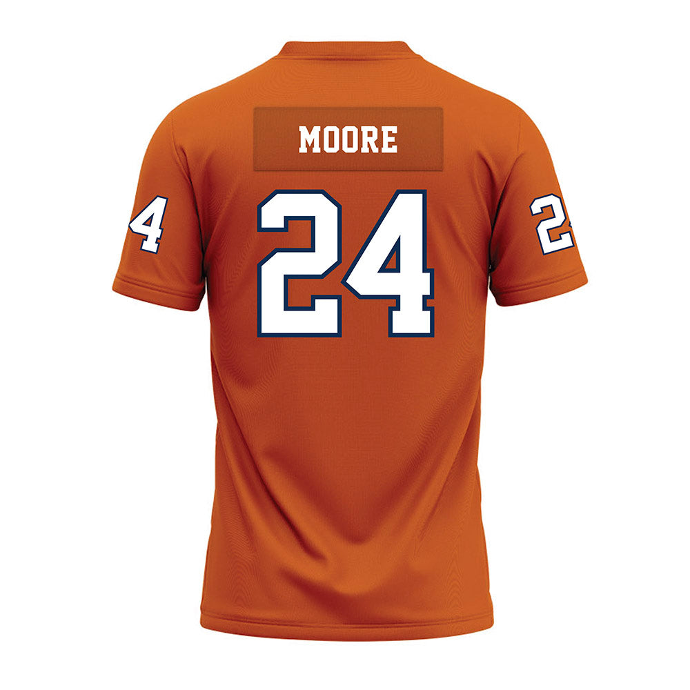 Wheaton IL - NCAA Football : Colin Moore - Orange Premium Football Jersey-1