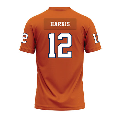 Wheaton IL - NCAA Football : Zeke Harris - Orange Premium Football Jersey-1