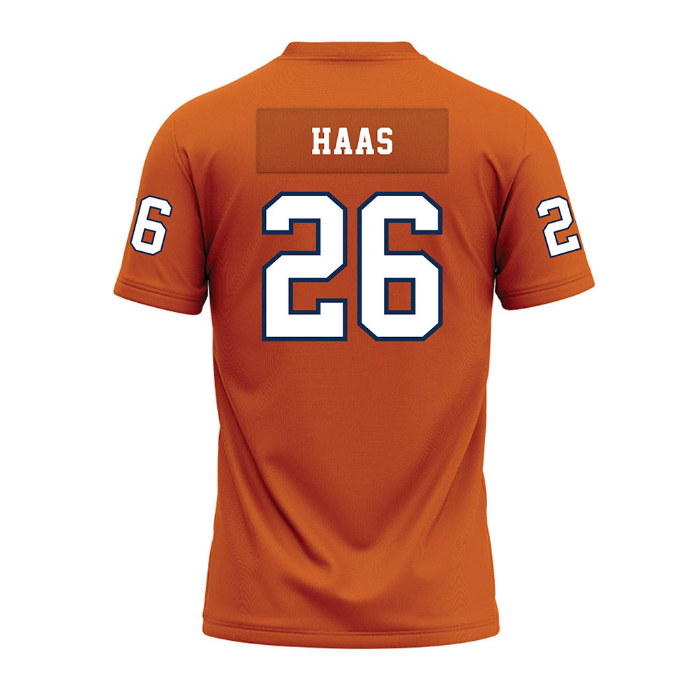 Wheaton IL - NCAA Football : Maison Haas - Orange Premium Football Jersey-1