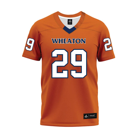 Wheaton IL - NCAA Football : Cal Barthlow - Orange Premium Football Jersey-0