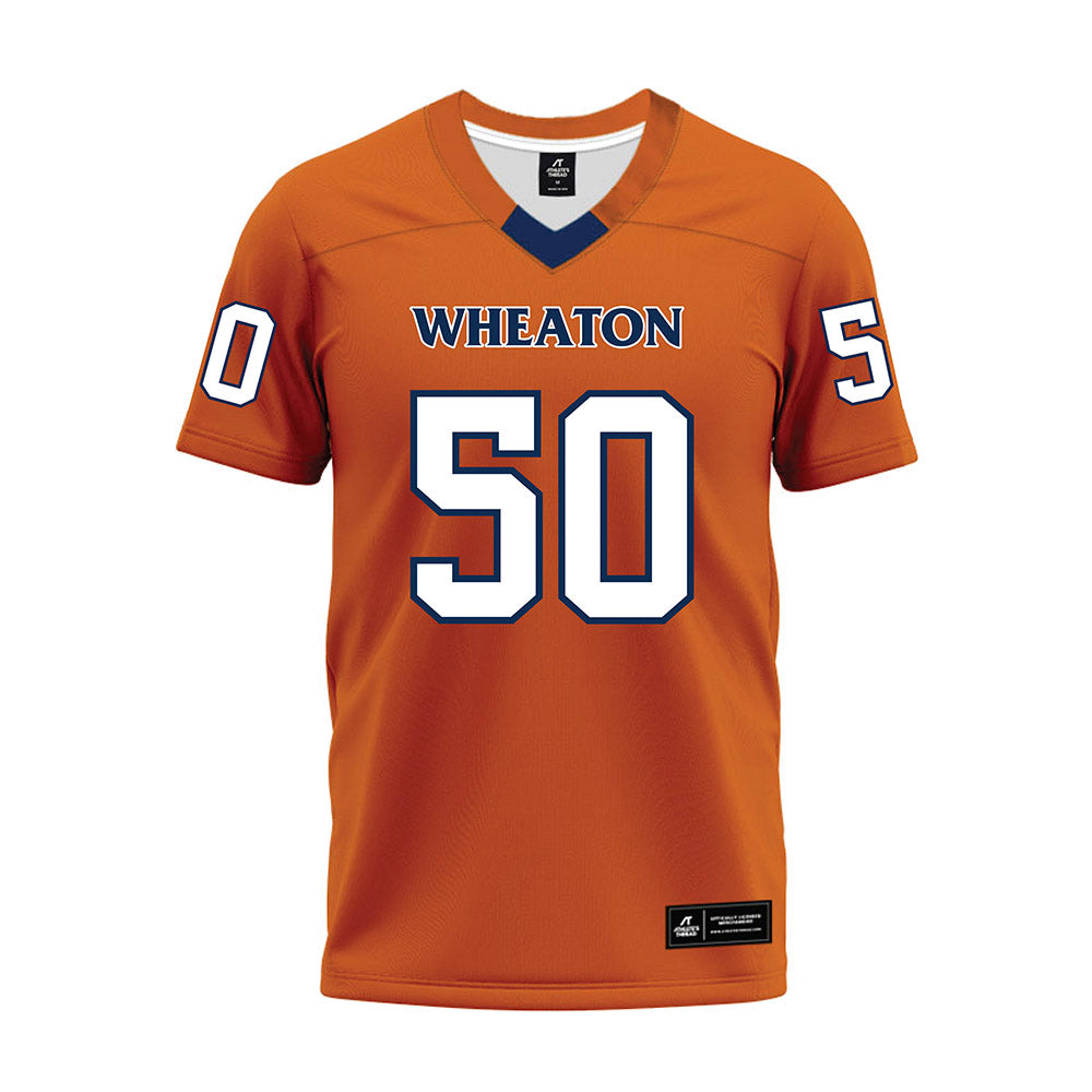 Wheaton IL - NCAA Football : Luke Fox - Orange Premium Football Jersey-0
