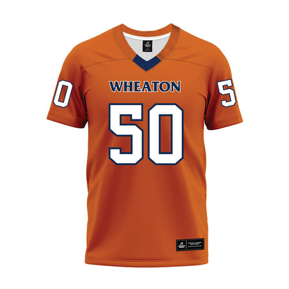 Wheaton IL - NCAA Football : Luke Fox - Orange Premium Football Jersey-0