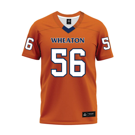 Wheaton IL - NCAA Football : Steven Palmer - Orange Premium Football Jersey-0