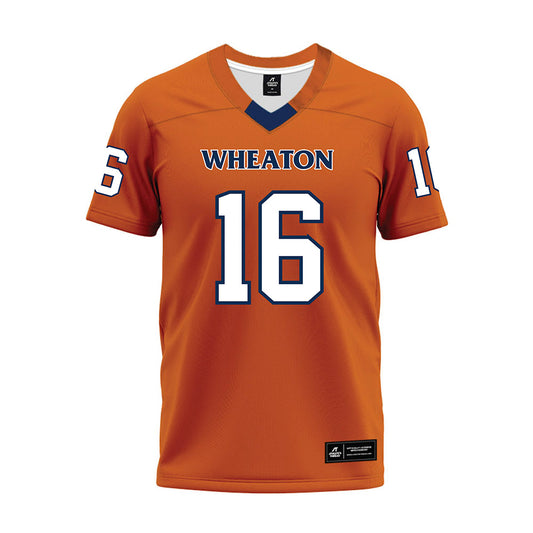 Wheaton IL - NCAA Football : Seamus O'Connell - Orange Premium Football Jersey-0