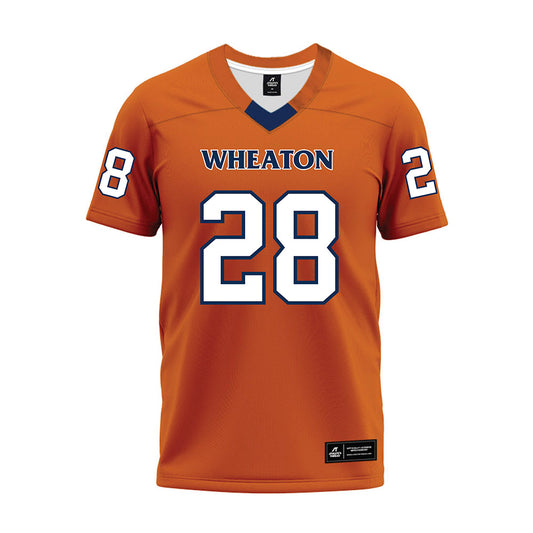 Wheaton IL - NCAA Football : Nate Tofilon - Orange Premium Football Jersey-0