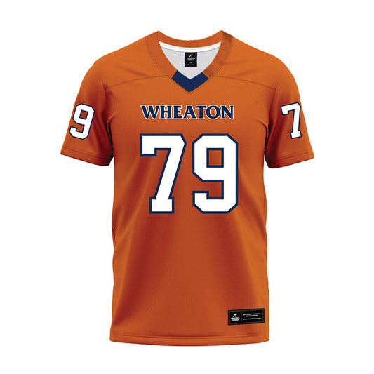 Wheaton IL - NCAA Football : Jake Weber - Orange Premium Football Jersey-0