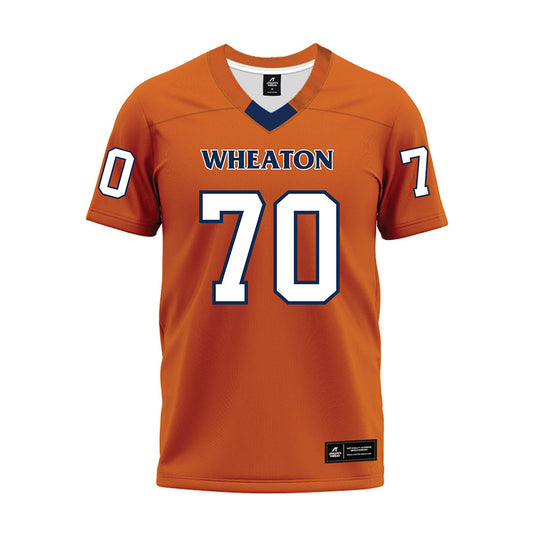 Wheaton IL - NCAA Football : Cole Schminski - Orange Premium Football Jersey-0
