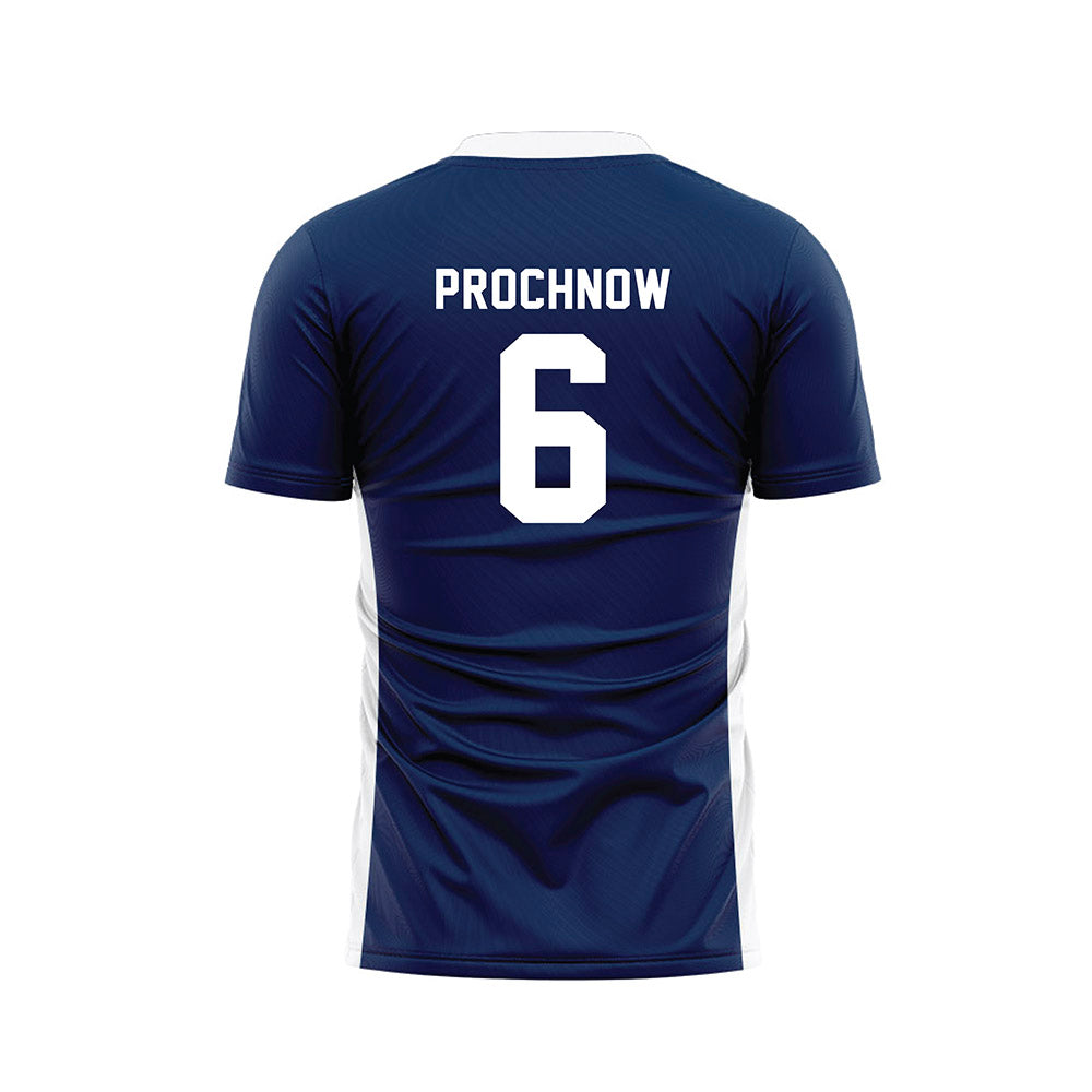 Wheaton IL - NCAA Men's Soccer : Brody Prochnow - Navy Soccer Jersey-1