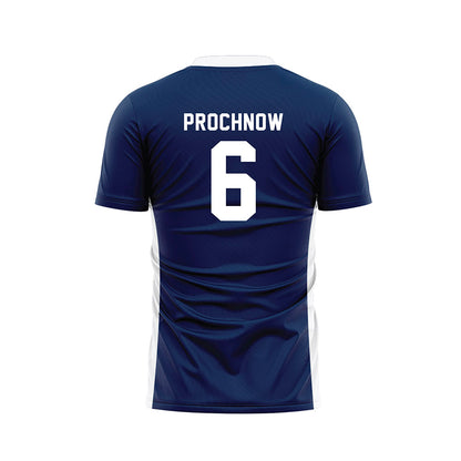 Wheaton IL - NCAA Men's Soccer : Brody Prochnow - Navy Soccer Jersey-1
