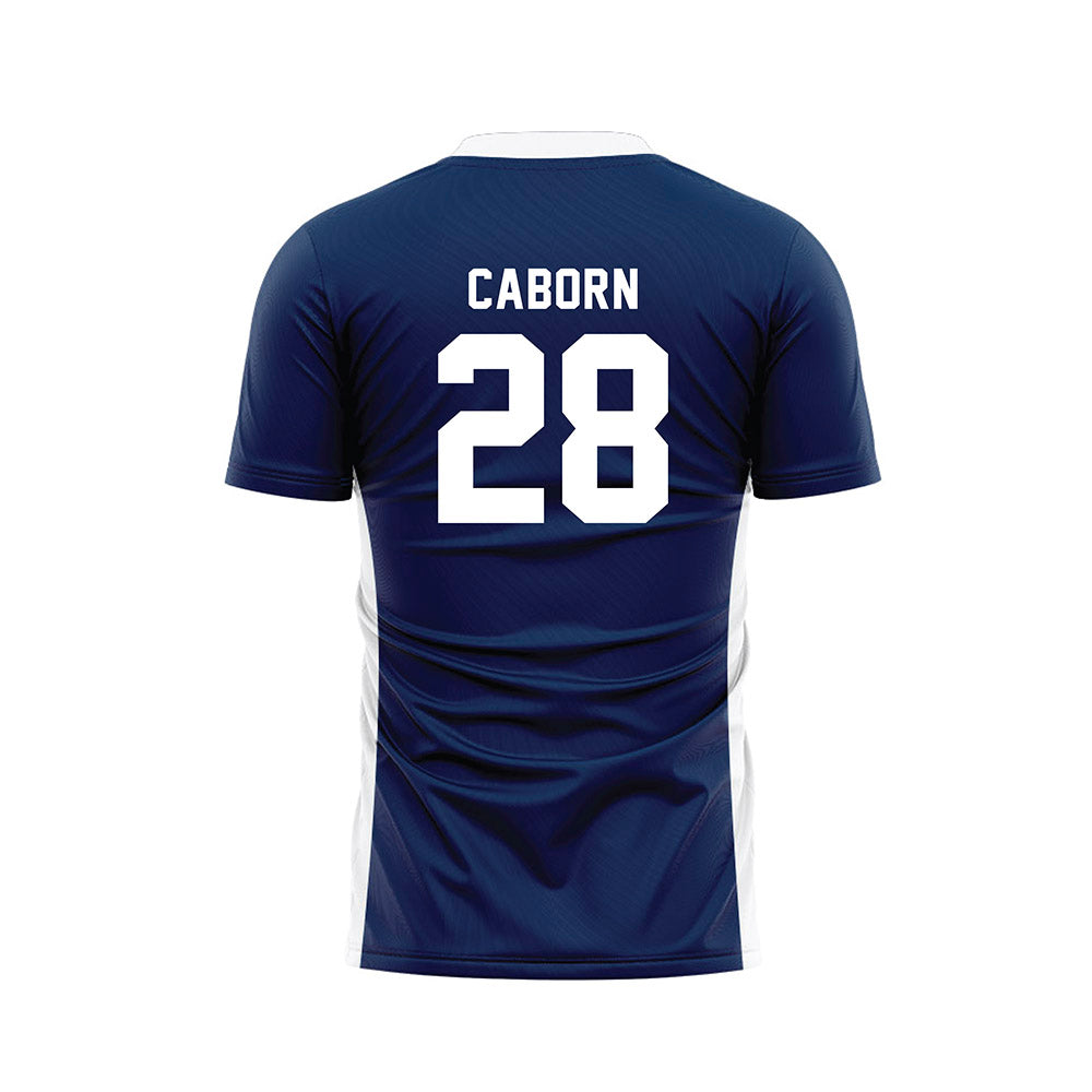 Wheaton IL - NCAA Men's Soccer : Peter Caborn - Navy Soccer Jersey-1