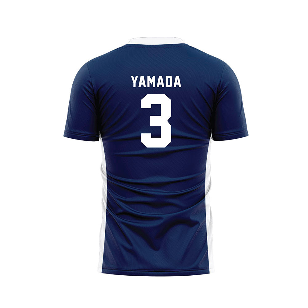 Wheaton IL - NCAA Men's Soccer : Caden Yamada - Navy Soccer Jersey-1