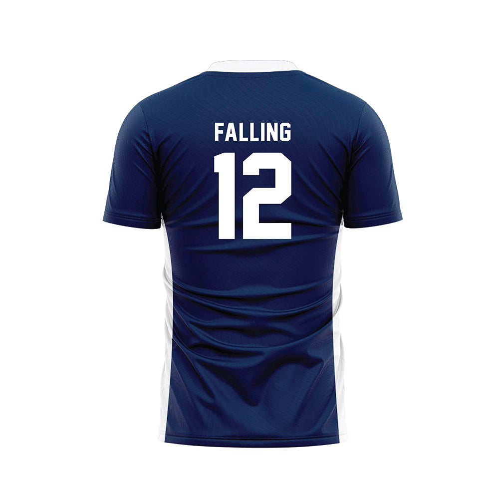 Wheaton IL - NCAA Men's Soccer : Cooper Falling - Navy Soccer Jersey-1