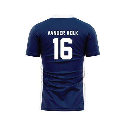Wheaton IL - NCAA Men's Soccer : Luke Vander Kolk - Navy Soccer Jersey-1