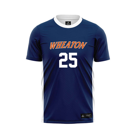 Wheaton IL - NCAA Men's Soccer : Andrew Heeringa - Navy Soccer Jersey-0